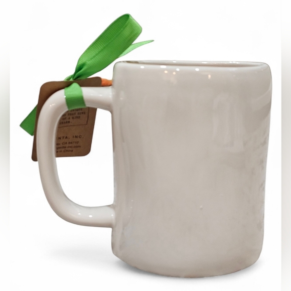 Rae Dunn 'Lucky' Ceramic Mug with Green Accent. New! - Picture 2 of 4